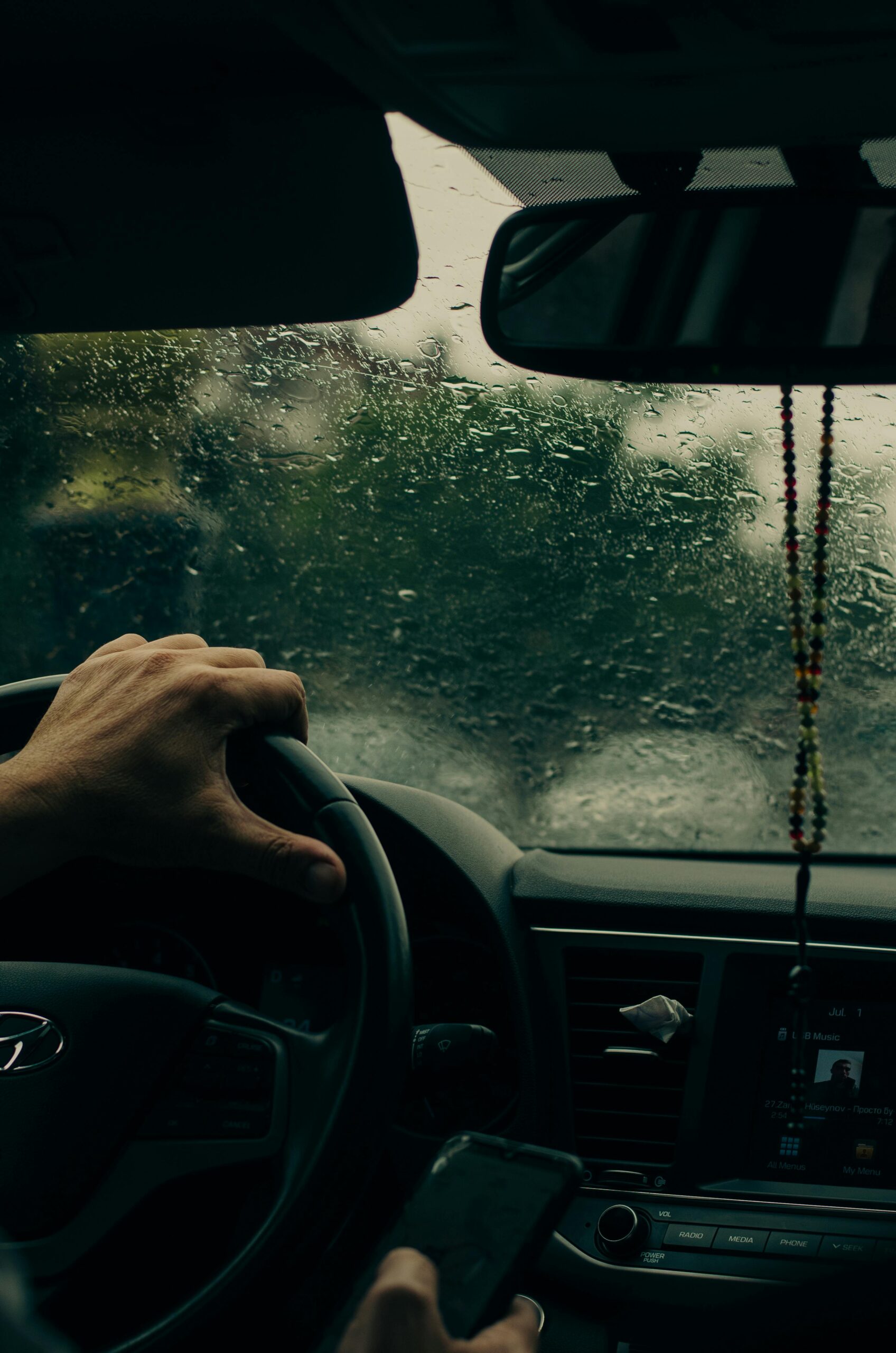 Hyundai Accent in Costa Rica rainy season